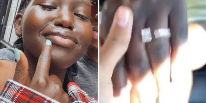 Model, Adut Akech shows off engagement ring weeks after sparking dating rumour with Runtown (video)