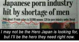 Japanese porn industry hit by shortage of men