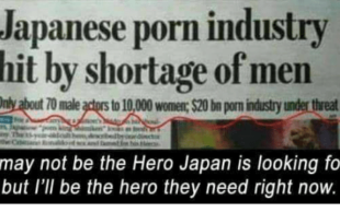 Japanese porn industry hit by shortage of men