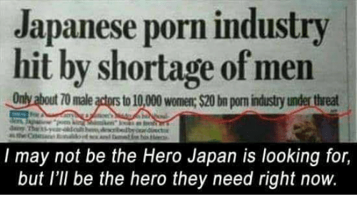 Japanese porn industry hit by shortage of men