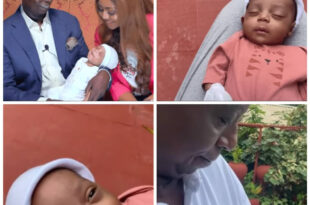 Regina Daniels and husband, Ned Nwoko, finally reveal their son's face (photos)