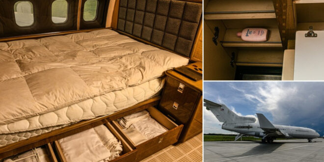 See inside Jeffrey Epstein’s rusting private jet he used in sex trafficking his victims around the world.