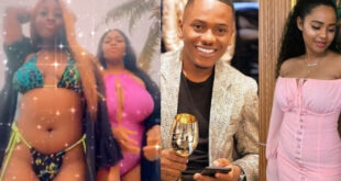 Cheating scandal: Actor Timini Egbuson's girlfriend, Lydia dragged by alleged side chick and her friends