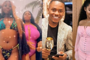 Cheating scandal: Actor Timini Egbuson's girlfriend, Lydia dragged by alleged side chick and her friends