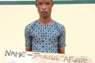 Man, 21, arrested for allegedly defiling 13-year-old girl.