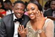 Couples showing off their ring after solemnisation of their marriage